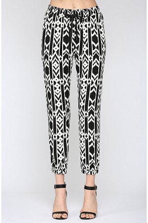 AZTEC PRINT JOGGER PANTS